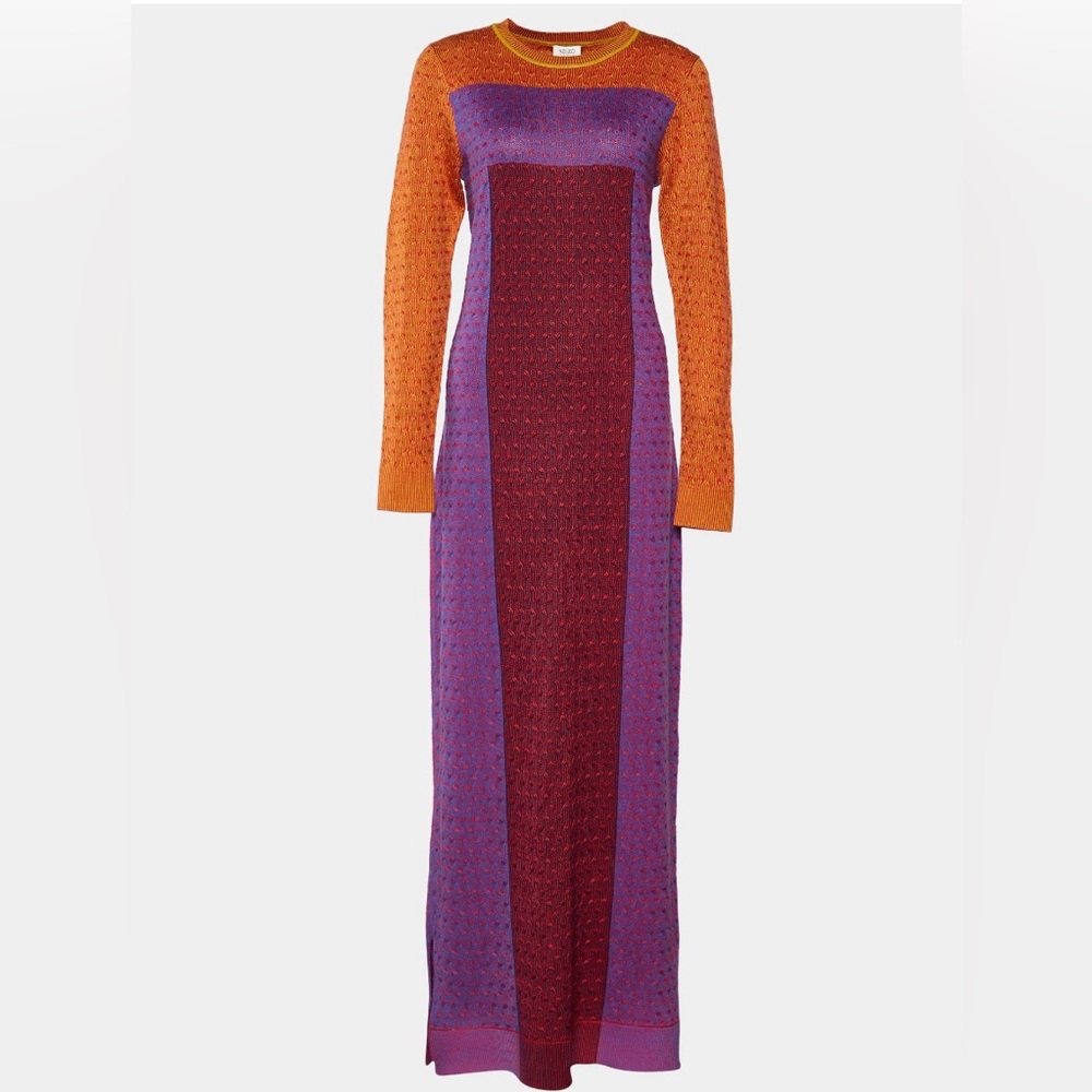 Kenzo - Multicolor Patterned Knit Wool Long Sleev… - image 1